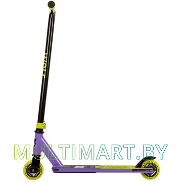 Самокат Novatrack Wolf Plastic 100P.WOLF.BVL22 (черный/фиолетовый, 2022) картинка 2